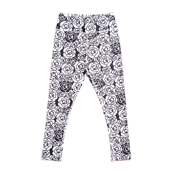 Rose-Clap Leggings<br>ローズクラップレギンス<br>CL23018-BK - Black