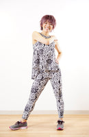 Rose-Clap Slit Tank<br>ローズクラップスリットタンク<br>CT23036-BK - Black
