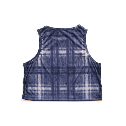Denim Check Short Tank デニムチェックショートタンク CT24018-DN - Denim