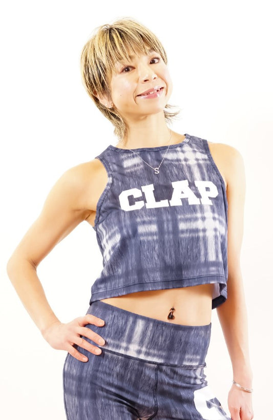 Denim Check Short Tank デニムチェックショートタンク CT24018-DN - Denim