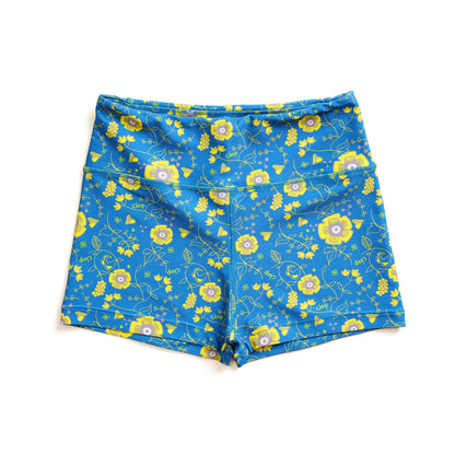 Flower clap Leggings Shorts フラワークラップレギンスショーツ CS23015-AG - Apple Green