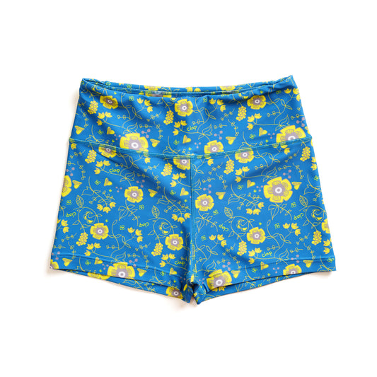 Flower clap Leggings Shorts フラワークラップレギンスショーツ CS23015-AG - Apple Green