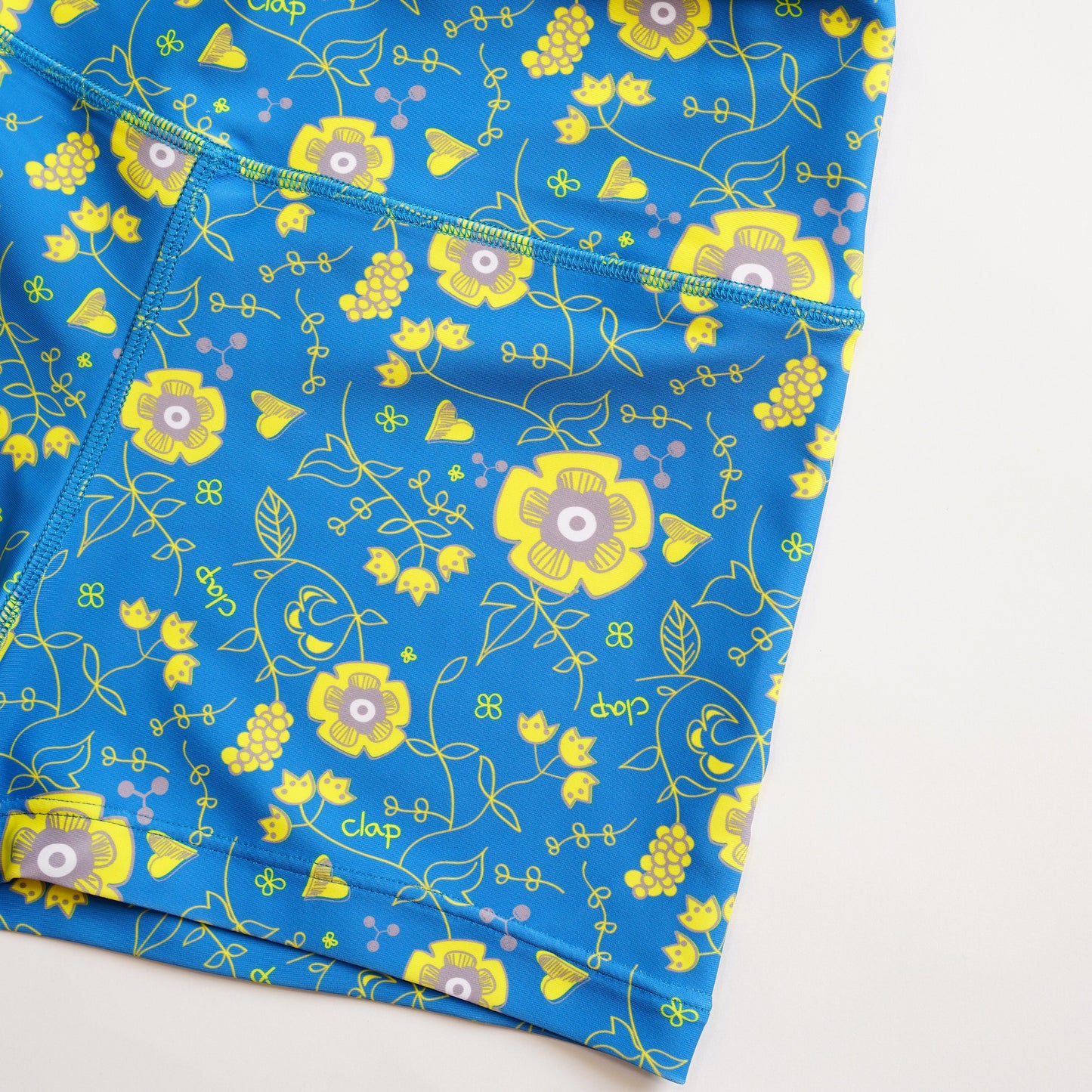 Flower clap Leggings Shorts フラワークラップレギンスショーツ CS23015-AG - Apple Green