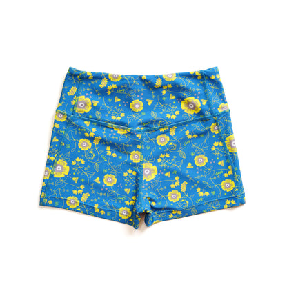 Flower clap Leggings Shorts フラワークラップレギンスショーツ CS23015-AG - Apple Green