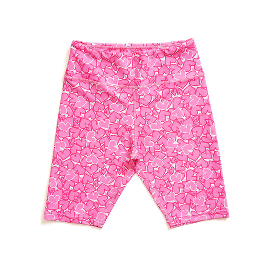 Heart Leggings Half ピンクハートレギンスハーフ CH23016-PK - Pink