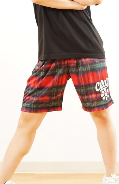 Winter Check HalfPants<br>ウィンターチェックハーフパンツ<br>CH24015-RD - Red