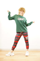 Winter Check CroppedPants<br>ウィンターチェッククロップドパンツ<br>CE24031-RD - Red