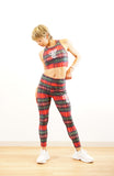 Winter Check Leggings<br>ウィンターチェックレギンス<br>CL24022-RD - Red