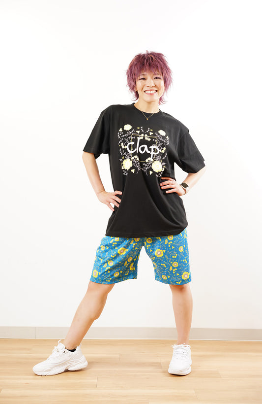 【50％OFF】Flower clap Halfpants フラワークラップハーフパンツ CH23017-AG - Apple Green