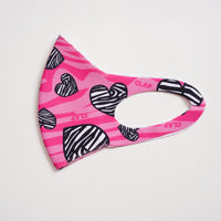 Zebra_Heart Mask<br>ゼブラハートマスク<br>CAC23005-PK - Pink