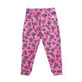 Zebra_heart Cropped Pants<br>ゼブラハートクロップドパンツ<br>CE23014 - Pink