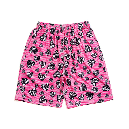 Zebra_Heart Halfpants ゼブラハートハーフパンツ CH23007-PK - Pink