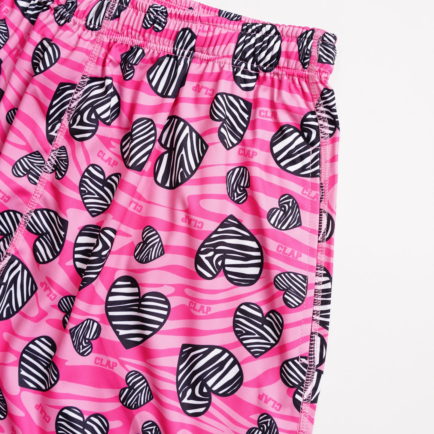 Zebra_Heart Halfpants ゼブラハートハーフパンツ CH23007-PK - Pink