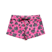 Zebra_Heart Shorts<br>ゼブラハートショーツ<br>CS23006-PK - Pink