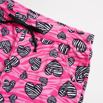 Zebra_Heart Shorts ゼブラハートショーツ CS23006-PK - Pink