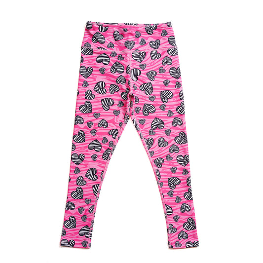 Zebra_Heart Leggings ゼブラハートレギンス CL23010-PK - Pink