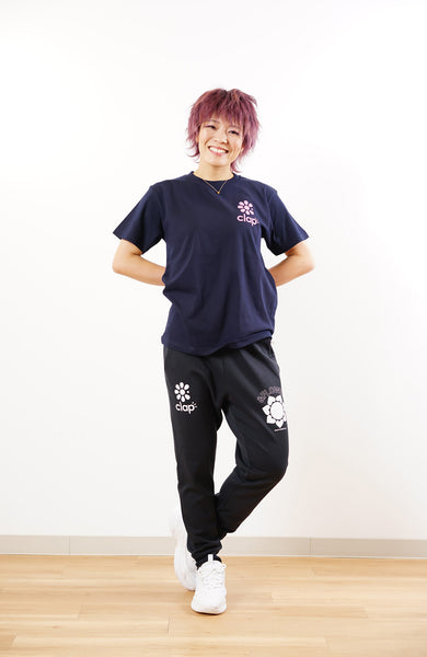 □ 公式 □ clap/クラップ Heart Flower clap Dry Sweat Pants