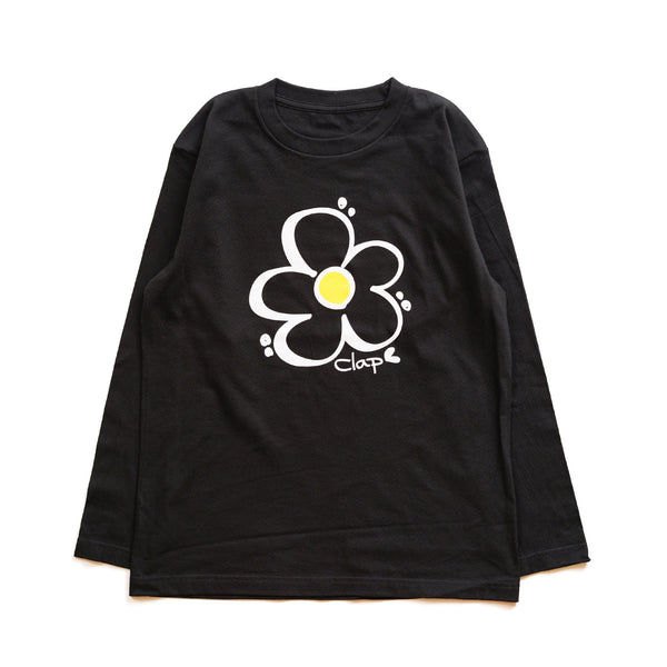 □ 公式 □ clap/クラップ Flower clap Longsleeve Tee フラワー 