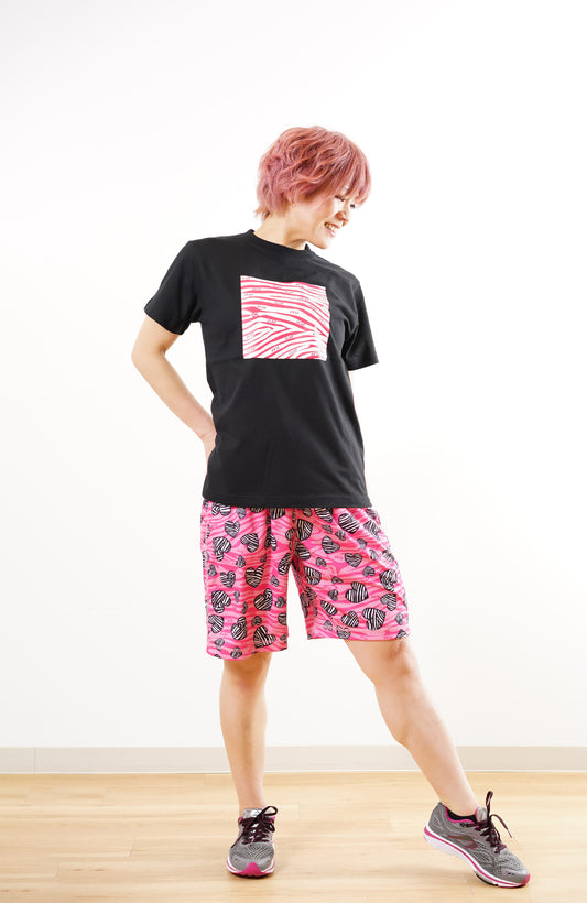【60％OFF】Zebra_Heart Halfpants ゼブラハートハーフパンツ CH23007-PK - Pink