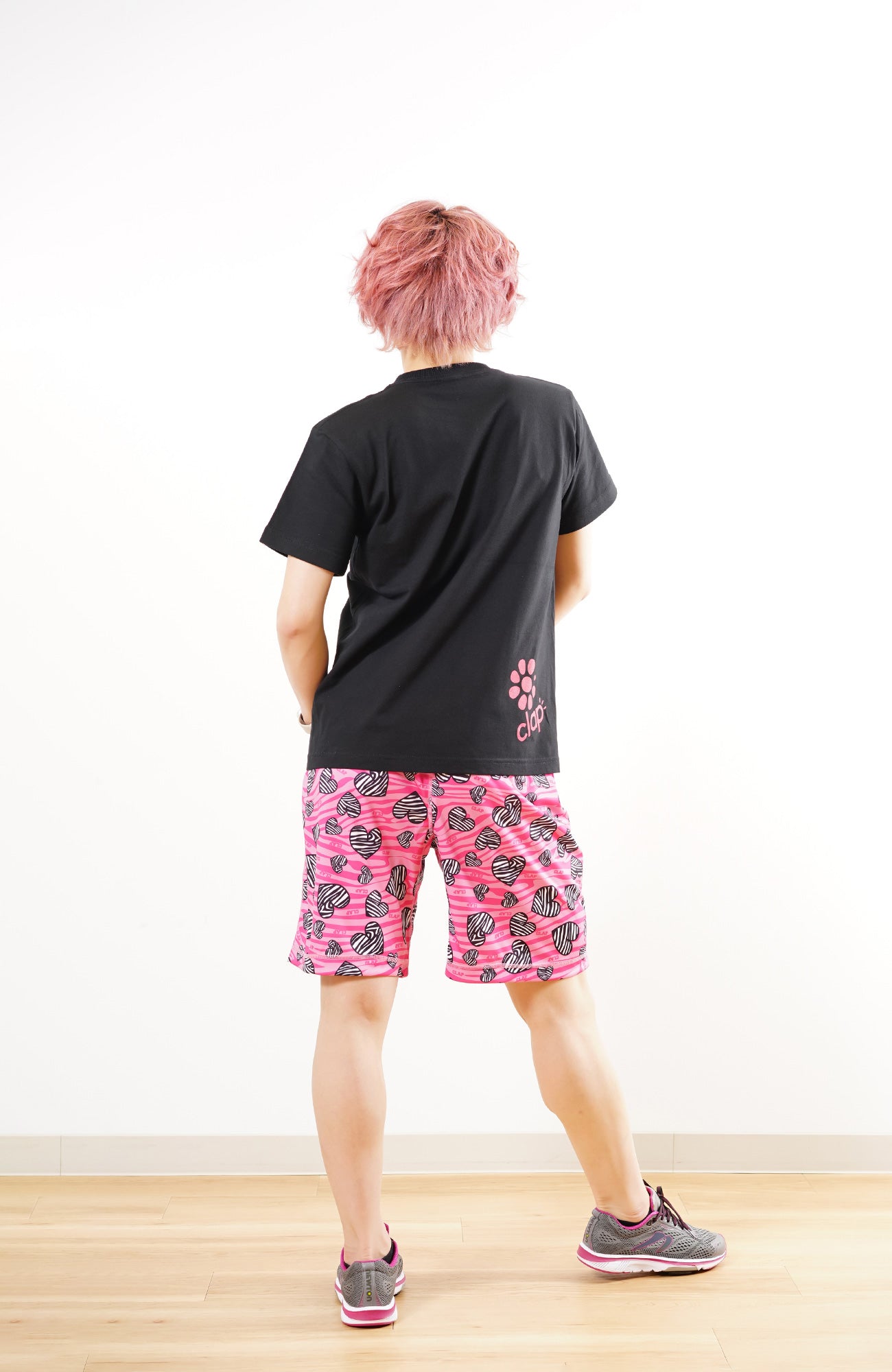 Zebra_Heart Halfpants ゼブラハートハーフパンツ CH23007-PK - Pink