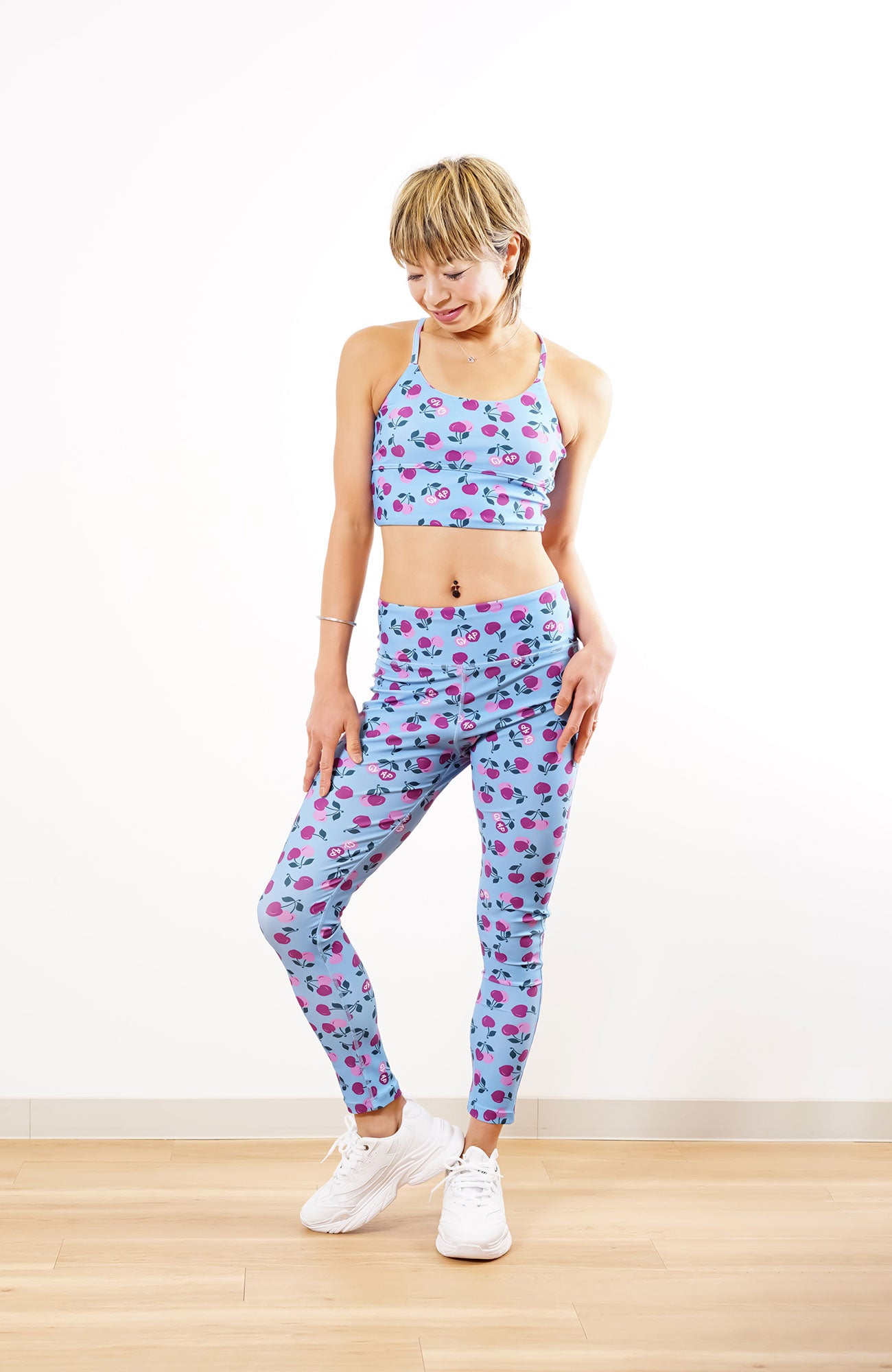 Cherry-Clap Leggings チェリークラップレギンス CL24002-SX - Saxe