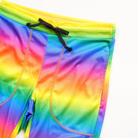 Rainborder CroppedPants<br>レインボーダークロップドパンツ<br>CE25002-RB - Rainbow