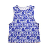 Flower-clap Box Tank<br>フラワークラップボックスタンク<br>CT23025 - Navyblue