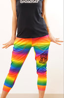 Rainborder CroppedPants<br>レインボーダークロップドパンツ<br>CE25002-RB - Rainbow