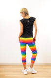 Rainborder CroppedPants<br>レインボーダークロップドパンツ<br>CE25002-RB - Rainbow