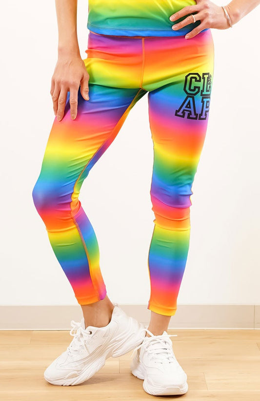 Rainborder Leggings レインボーダーレギンス CL25002-RB - Rainbow