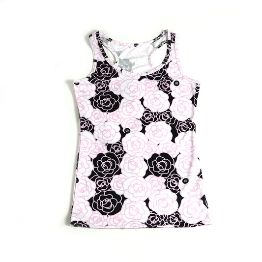 LIMITED ROSE-CLAP Y-backTank ローズクラップワイバックタンク SO24023 - Black Pink