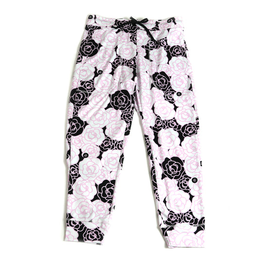 LIMITED ROSE-CLAP CroppedPants ローズクラップクロップドパンツ SO24029 - Black Pink