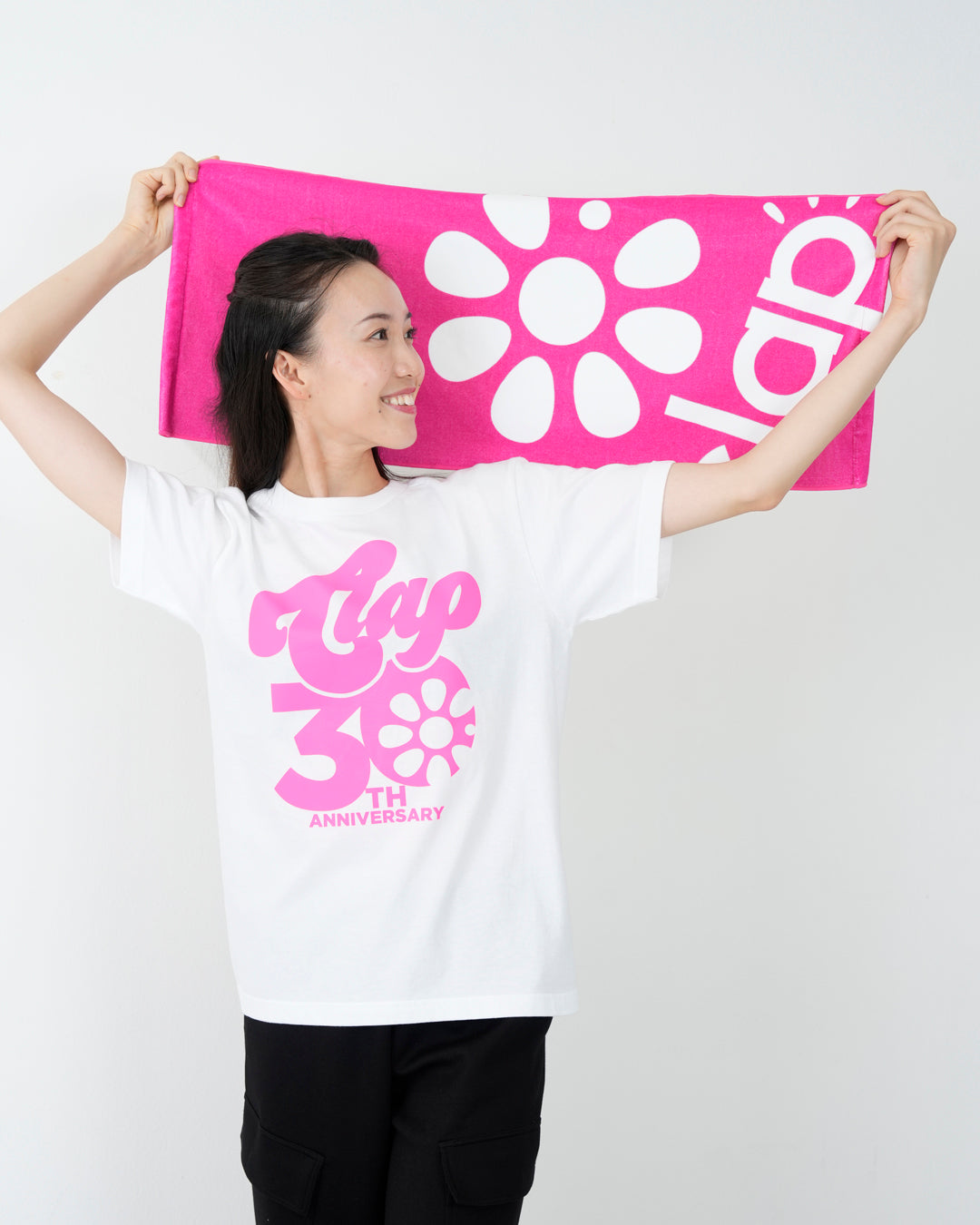 ビッグアイコンタオル ピンク CAC26001-PK - PINK