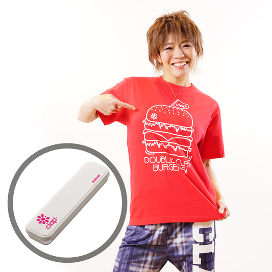 LIMITED DOUBLE CLAP BURGERS! Tee+cutlery set ダブルクラップバーガー ティー＋カトラリーセット SO24034