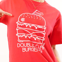 LIMITED<br>DOUBLE CLAP BURGERS! Tee+cutlery set<br>ダブルクラップバーガー ティー＋カトラリーセット<br>SO24034