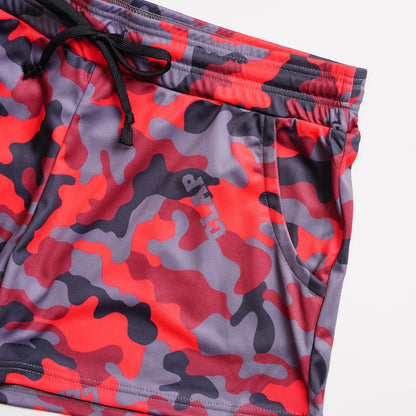 【Limited Edition】 Camouflage Shorts カモフラージュショーツ SO22130-RD - Red