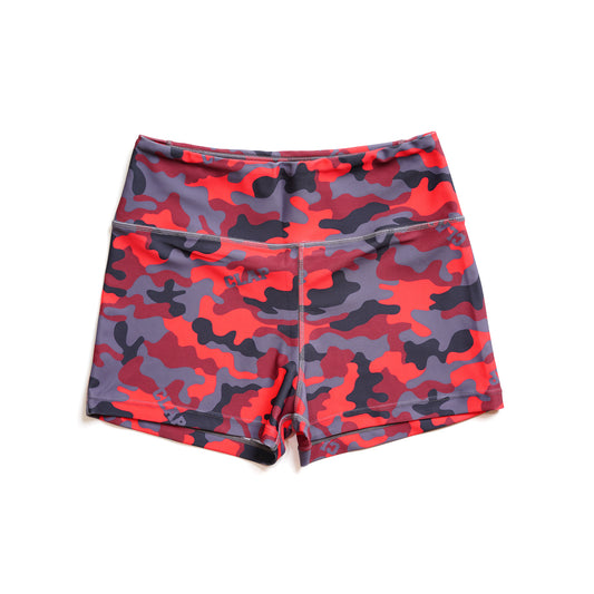 【Limited Edition】 Camouflage Leggings Shorts カモフラージュレギンスショーツ SO22138-RD - Red